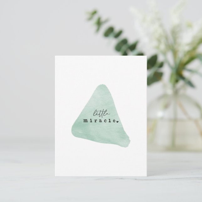 Card (10,8 x 14,2 cm) - Little Miracle Postkarte (Stehend Vorderseite)