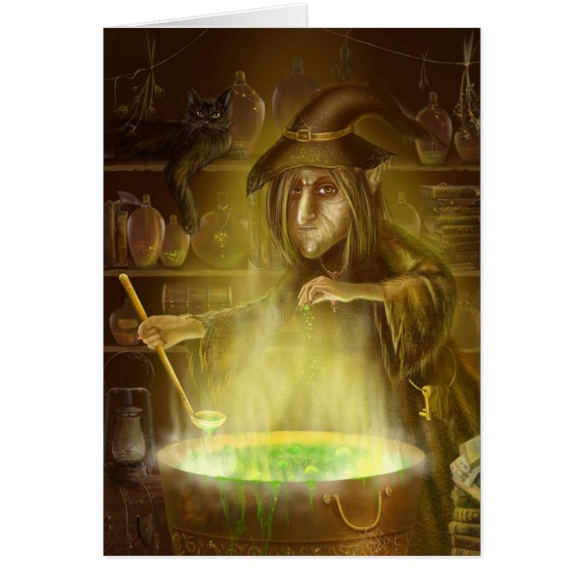 Card Alte Hexe (Vorne)