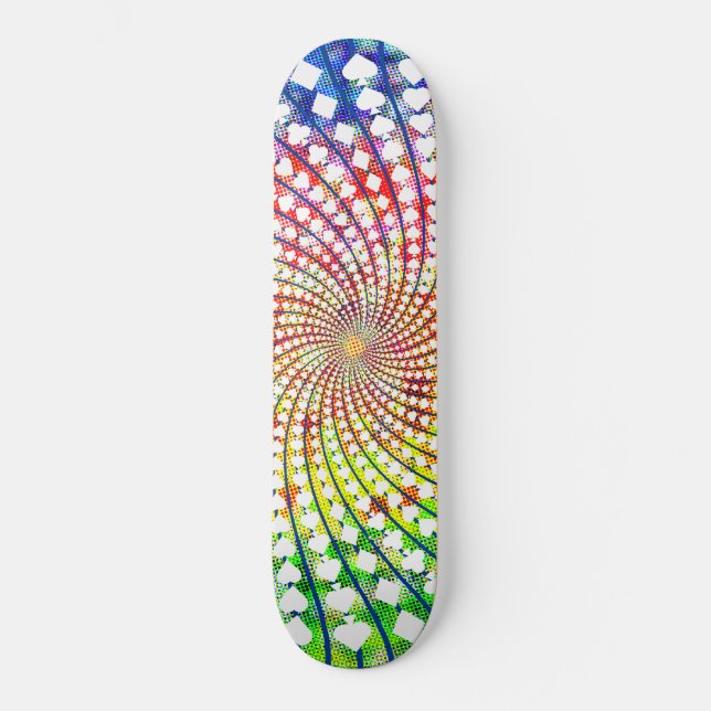 Card Anzugs Spiral: Psychedelic Edition: Skateboar Skateboard (Vorderseite)