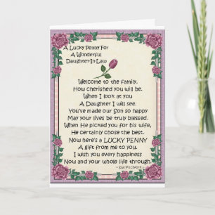 Card-Daughter-In-Law-Lucky Penny-Glue Penny Karte