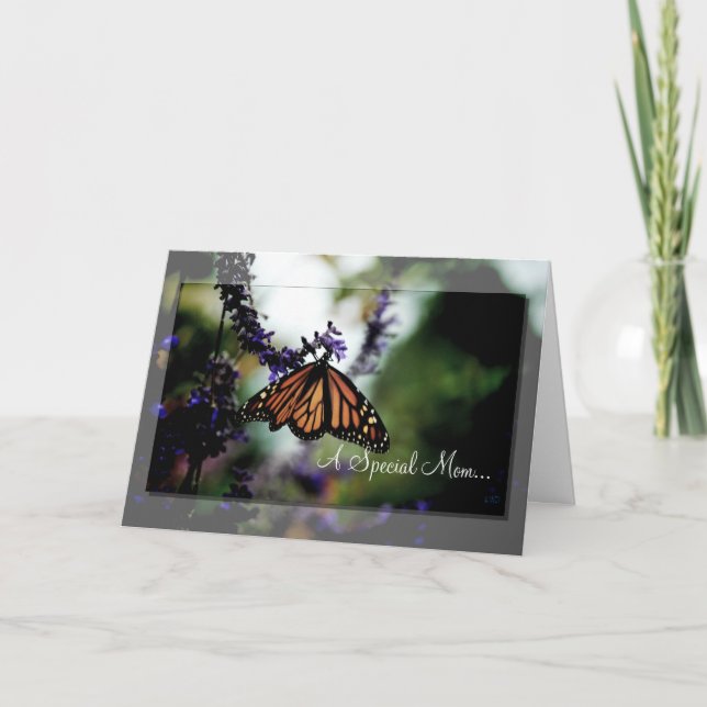 Card~ der Tag der Mutter Monarch Karte (Vorderseite)