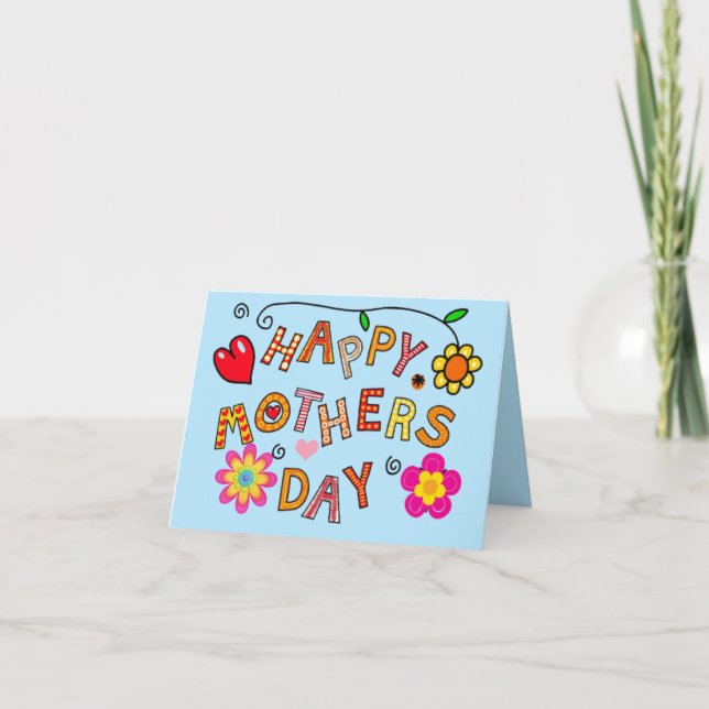 Card Felicidades a quii me dio la vida Karte (Vorderseite)