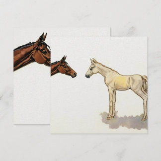 Card "Foal Friends" von Esorada Einladung