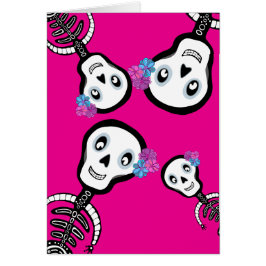 Card Happy Skeletons sagt Hallo