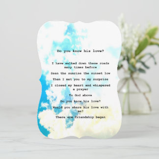 Card-" Kennst du seine Liebe"