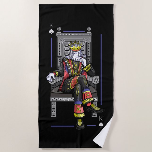 Card King Strandtuch (Vorderseite)