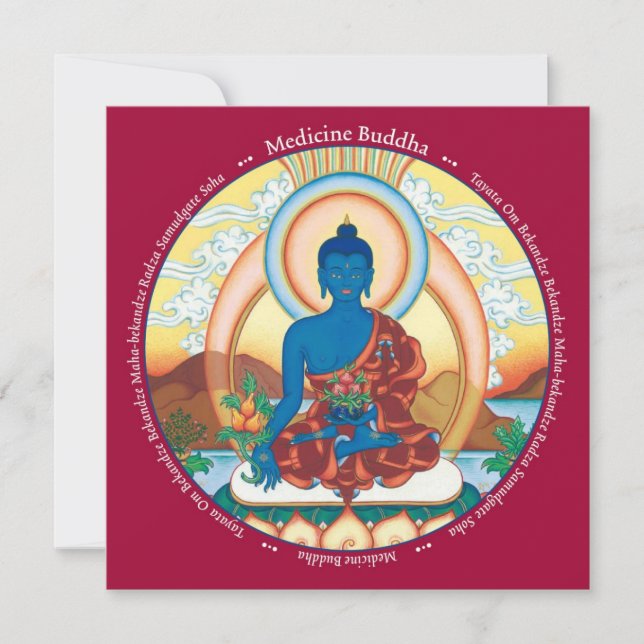 CARD Medicine Buddha - mit Umschlag (Vorderseite)