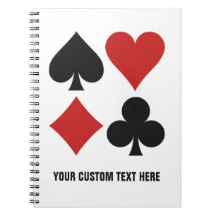 Card Player custom notebook Notizblock