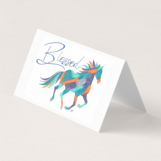 Card Set Gesegnetes Pferd von Sherry Jarvis (Vorderseite)