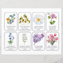 Card Set mit 8 Kindergeburtserklärungen