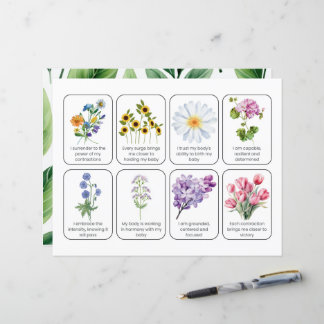 Card Set mit 8 Kindergeburtserklärungen