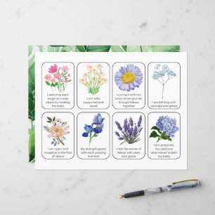 Card Set mit 8 Kindergeburtserklärungen