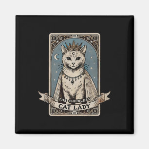 Card Shirt Kinderlose Katze Lady Shirt wählen Kama Magnet