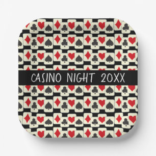 Card Suites Muster Custom Pappteller