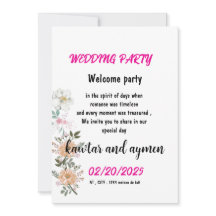 card wedding invitation simple