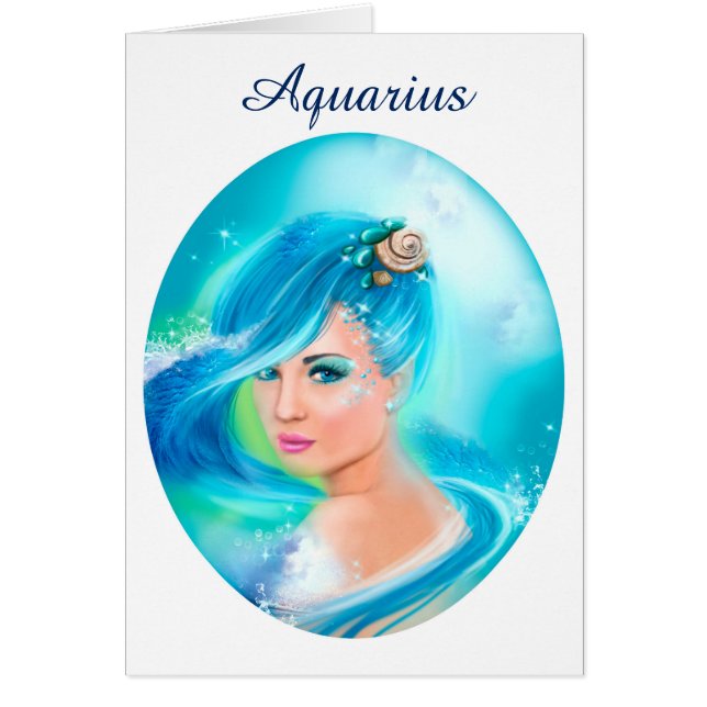 Card Zodiac - Fantasy Aquarius (Vorne)
