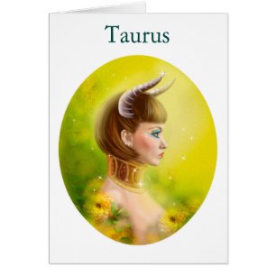 Card Zodiac - Fantasy Taurus