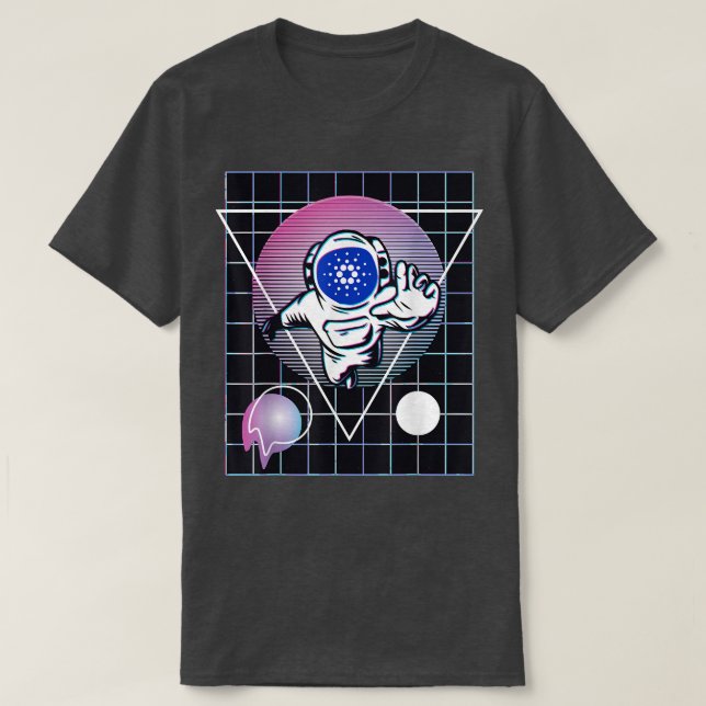 Cardano Crypto Astronaut Outer Space  T-Shirt (Design vorne)