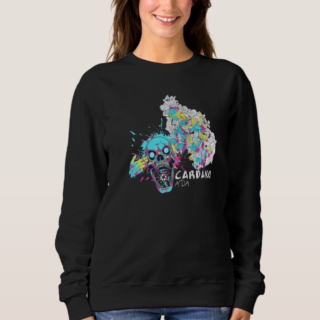 Cardano Mind Blown Krypto Schifffahrtsgesellschaft Sweatshirt (Vorderseite)