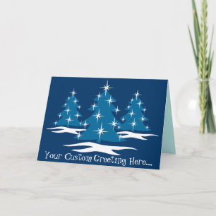 Carde bonnes fêtes les cartes de Noël bleues