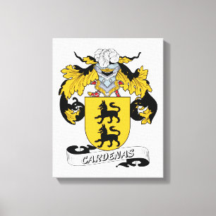 Cardenas Familienwappen Leinwanddruck