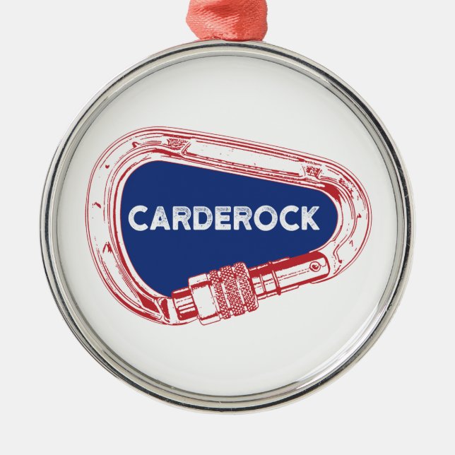 Carderock Climbing Carabiner Ornament Aus Metall (Vorne)