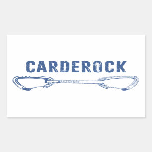 Carderock Rock Climbing Quickdrag Rechteckiger Aufkleber