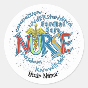 Cardiac Care Nurse Motto Runder Aufkleber