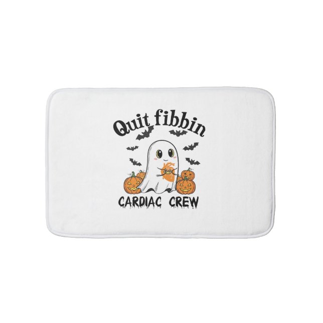 Cardiac Crew Funny Boo-Ghost Pumpkin Badematte (Vorderseite)