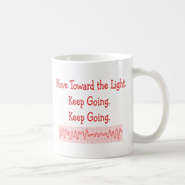 Cardiac/ER Krankenschwester lustiger V-Flunkerei Kaffeetasse (Rechts)