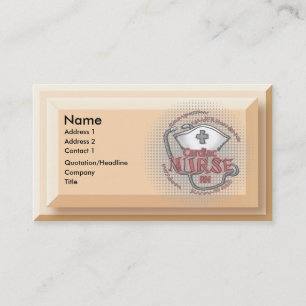 Cardiac Nurse Axiom Business Cards Visitenkarte