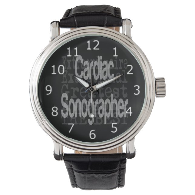 Cardiac Sonographe Extraordinaire Armbanduhr (Vorderseite)