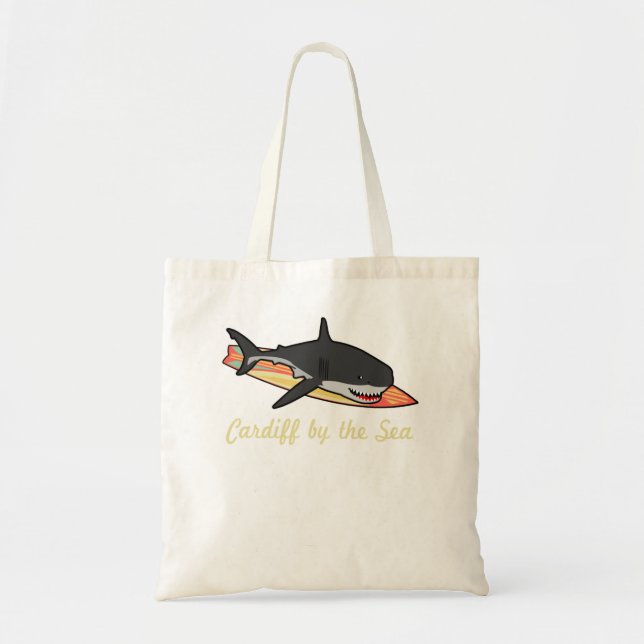 Cardiff by Sea California Beach Souvenir Graph Tragetasche (Vorne)
