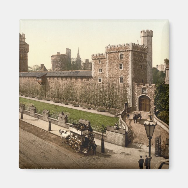 Cardiff Castle I, Cardiff, Wales Magnet (Vorne)