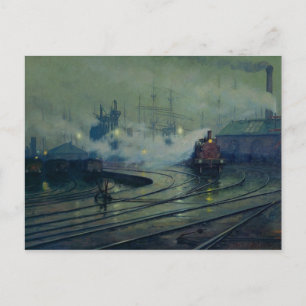 Cardiff Docks, 1896 Postkarte