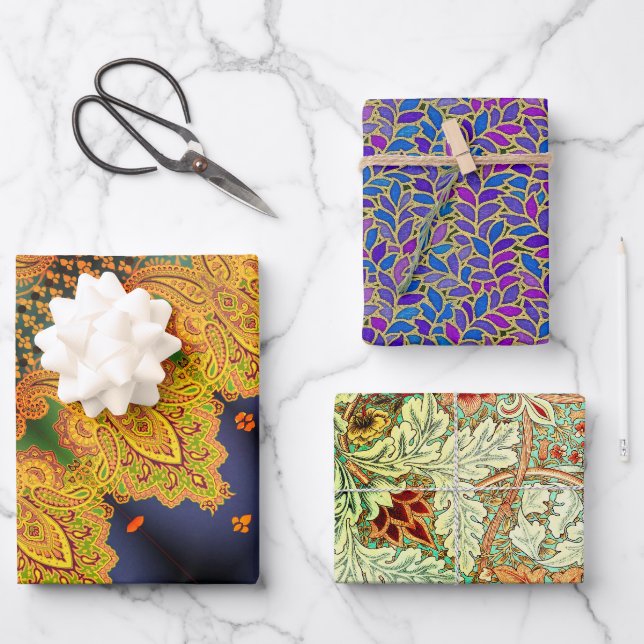 Cardiff, Floresta und Toulon Geschenkpapier Set (Vorderseite)