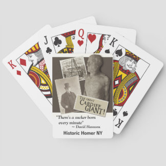 Cardiff Giant mit David Hannum Quote Playing Cards Spielkarten