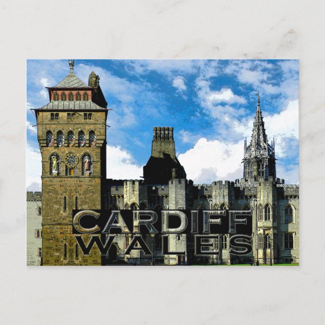 Cardiff Postkarte (Vorderseite)