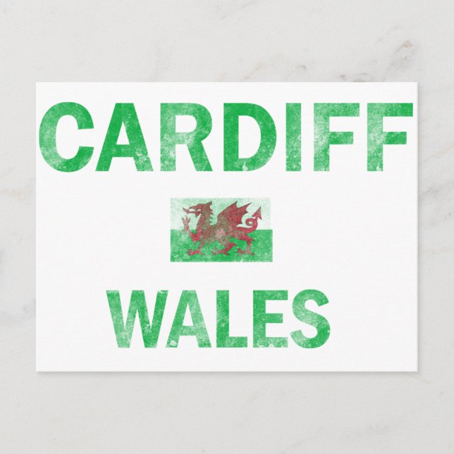 Cardiff Wales Designs Postkarte (Vorderseite)