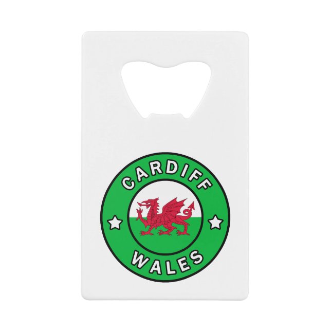 Cardiff Wales Geldbeutel Flaschenöffner (Vorderseite)