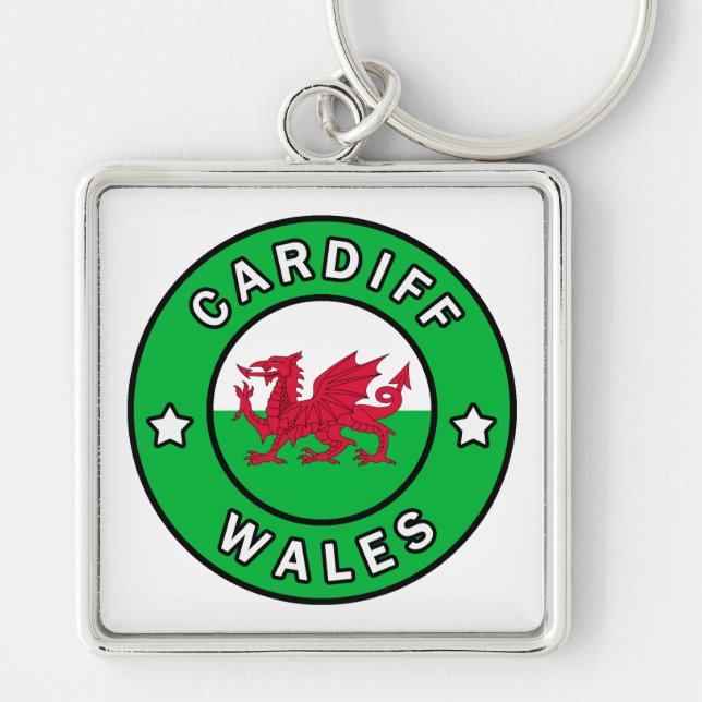 Cardiff Wales Schlüsselanhänger (Vorne)