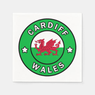 Cardiff Wales Serviette