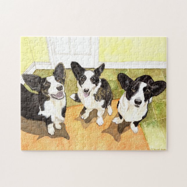 Cardigan Corgi Chiens Jigsaw Puzzle (Horizontal)