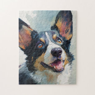 Cardigan Welsh Corgi Aquarell