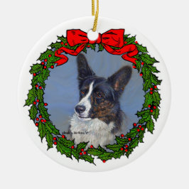 Cardigan Welsh Corgi Art von Glenda S. Harlan Keramik Ornament