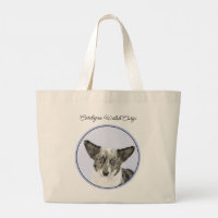 Cardigan Welsh Corgi Blue Merle Malerei Dog Art