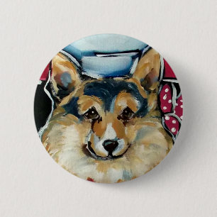 Cardigan Welsh Corgi Button