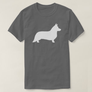 Cardigan Welsh Corgi Coole Hunderasse Silhouette T-Shirt