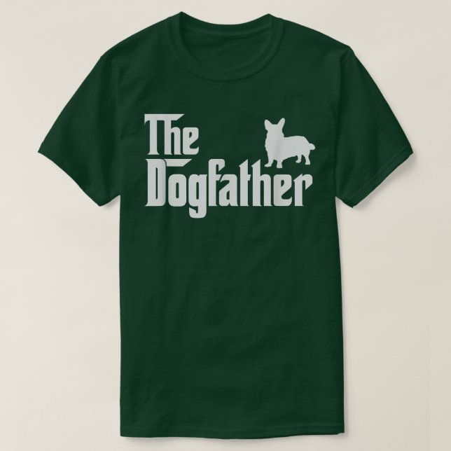 cardigan welsh corgi DogFather Funny Dog Vater T-Shirt (Design vorne)