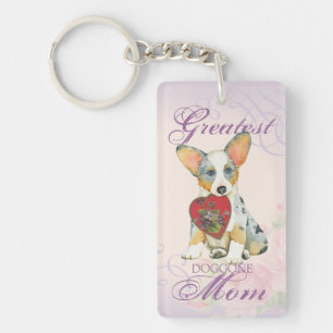 Cardigan Welsh Corgi Herz Mama Schlüsselanhänger